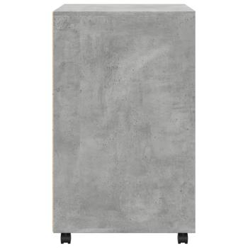 Rollschrank Betongrau 60x48x81 cm Holzwerkstoff