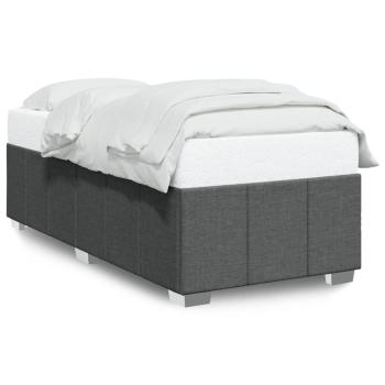 Bettgestell ohne Matratze Dunkelgrau 80x200 cm Stoff