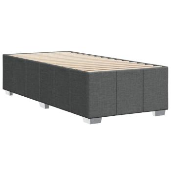 Bettgestell ohne Matratze Dunkelgrau 80x200 cm Stoff