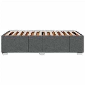 Bettgestell ohne Matratze Dunkelgrau 90x190 cm Stoff