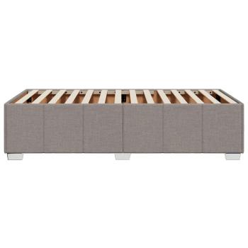 Bettgestell ohne Matratze Taupe 100x200 cm Stoff