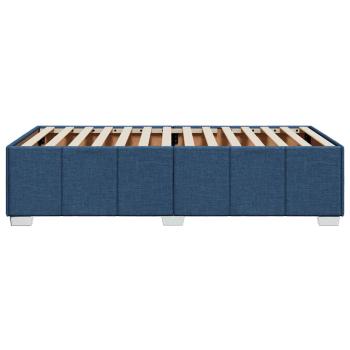 Bettgestell Blau 100x200 cm Stoff