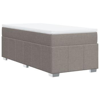 Boxspringbett mit Matratze Taupe 80x200 cm Stoff