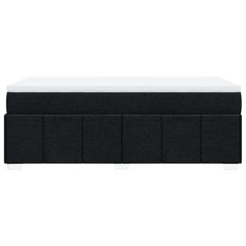 Boxspringbett mit Matratze Schwarz 100x200 cm Stoff