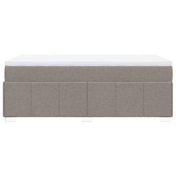 Boxspringbett mit Matratze Taupe 100x200 cm Stoff