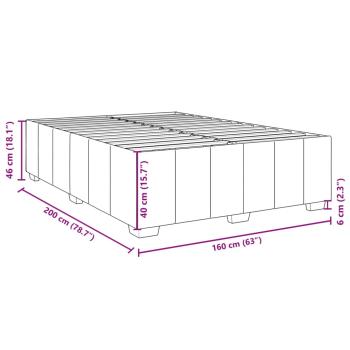 Boxspringbett mit Matratze Dunkelbraun 160x200 cm Stoff