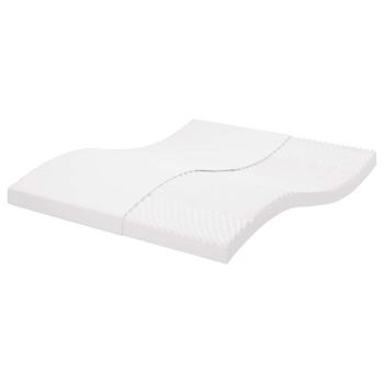 ARDEBO.de - Schaumstoffmatratze Weiß 200x210 cm 7-Zonen Härtegrad 20 ILD
