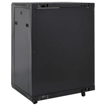 15U Netzwerkschrank 19" IP20 Schwarz 53x40x80 cm
