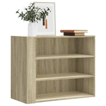 ARDEBO.de - Wandregal Sonoma-Eiche 75x35x60 cm Holzwerkstoff