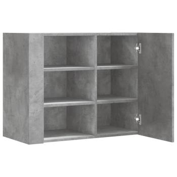 Wandregal Betongrau 75x35x60 cm Holzwerkstoff