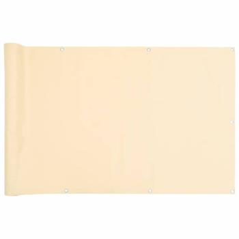 Balkon-Sichtschutz Creme 300x75 cm PVC