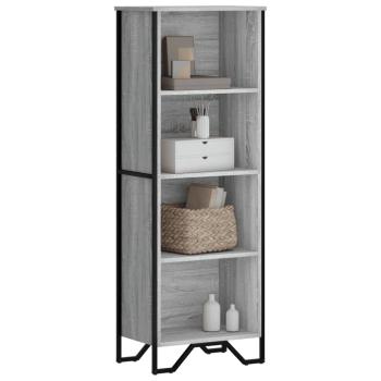 ARDEBO.de - Bücherregal Grau Sonoma 50x31x137,5 cm Holzwerkstoff