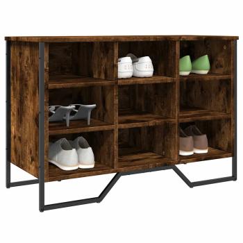 ARDEBO.de - Schuhregal Räuchereiche 90x38x61,5 cm Holzwerkstoff