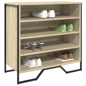 ARDEBO.de - Schuhregal Sonoma-Eiche 80x38x78 cm Holzwerkstoff