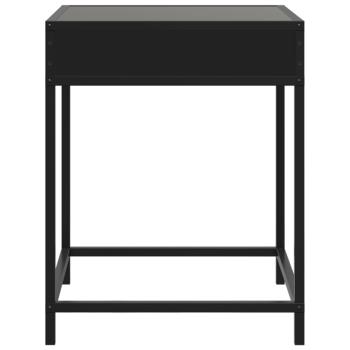 ARDEBO.de - Couchtisch mit Infinity-LED Schwarz 40x40x51 cm