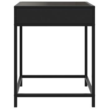 Couchtisch mit Infinity-LED Schwarz 40x40x51 cm
