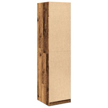 Kleiderschrank Altholz-Optik 50x50x200 cm Holzwerkstoff