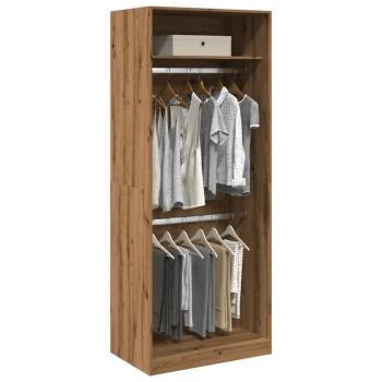 ARDEBO.de - Kleiderschrank Artisan-Eiche 80x50x200 cm Holzwerkstoff