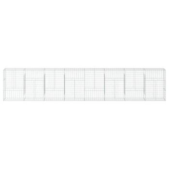 Gabione mit Deckel 800x50x150 cm Verzinktes Eisen