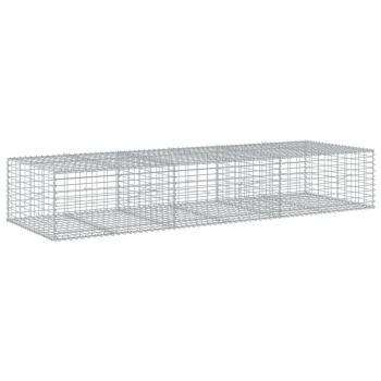 Gabione mit Deckel 300x100x50 cm Verzinktes Eisen