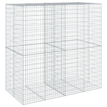 Gabione mit Deckel 200x100x200 cm Verzinktes Eisen