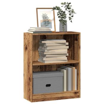 ARDEBO.de - Bücherregal Altholz-Optik 60x24x76 cm Holzwerkstoff