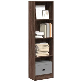 ARDEBO.de - Bücherregal Braun Eichen-Optik 40x24x143 cm Holzwerkstoff