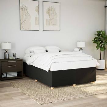 ARDEBO.de - Bettgestell ohne Matratze Schwarz 160x200 cm Stoff