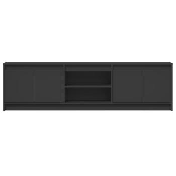 TV-Schrank mit LED-Beleuchtung Schwarz 180x34x50 cm
