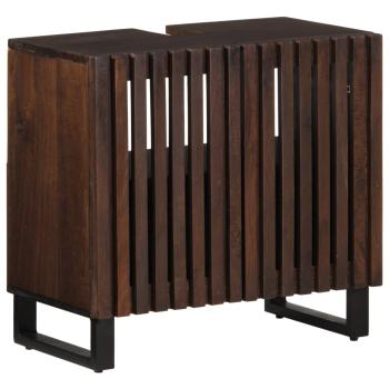 ARDEBO.de - Waschbeckenunterschrank 62x34x58 cm Braun Massivholz Mango