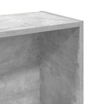 Bücherregal Betongrau 80x24x109 cm Holzwerkstoff