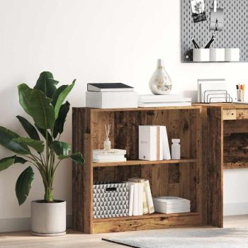 ARDEBO.de - Bücherregal Altholz-Optik 80x24x76cm Holzwerkstoff