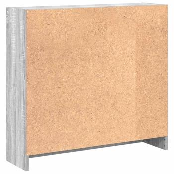 Bücherregal Grau Sonoma 80x24x76cm Holzwerkstoff