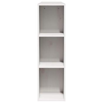Kopfteil mit Stauraum Weiß 150 cm Massivholz Kiefer