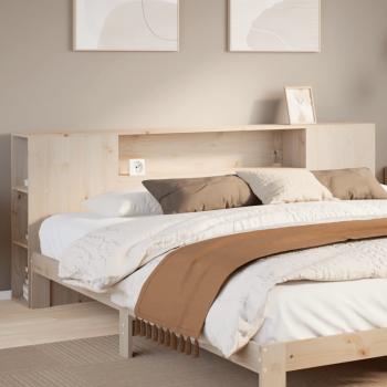 ARDEBO.de - Kopfteil mit Stauraum 180 cm Massivholz Kiefer