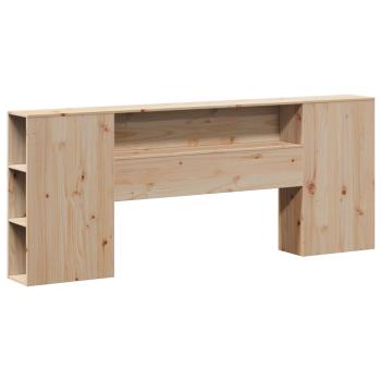 Kopfteil mit Stauraum 180 cm Massivholz Kiefer