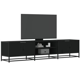 ARDEBO.de - TV-Schrank Schwarz 180x35x41 cm Holzwerkstoff