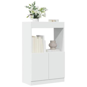 ARDEBO.de - Highboard Weiß 63x33x100 cm Holzwerkstoff