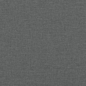 3-Sitzer-Sofa mit Hocker Dunkelgrau 210 cm Stoff