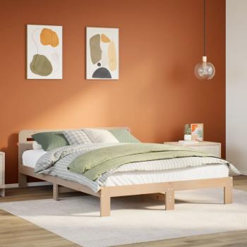 ARDEBO.de - Massivholzbett ohne Matratze 135x190 cm Kiefernholz