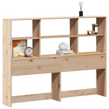 Kopfteil mit Stauraum 160 cm Massivholz Kiefer