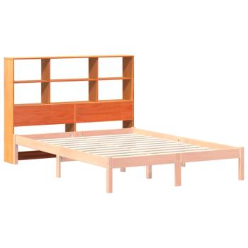 Kopfteil mit Stauraum Wachsbraun 120 cm Massivholz Kiefer