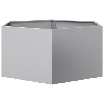 Pflanzkübel Sechseckig 104x90x45 Verzinkter Stahl