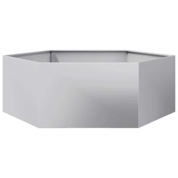 Pflanzkübel Sechseckig 138x120x45 Verzinkter Stahl