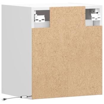 TV-Wandschrank mit LED-Beleuchtung Weiß 41x31x45 cm