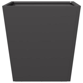 Pflanzkübel Schwarz 40x40x40 cm Stahl
