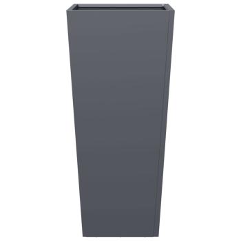 Pflanzkübel Anthrazit 35x35x75 cm Stahl