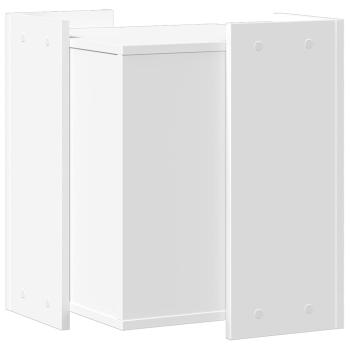 Katzenklo Weiß 42x42x51 cm Holzwerkstoff