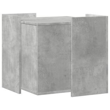 Katzenklo Betongrau 53x53x51 cm Holzwerkstoff