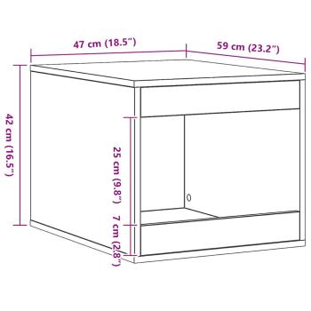 Katzenklo Artisan-Eiche 47x59x42 cm Holzwerkstoff
